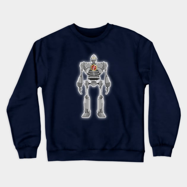 Iron Giant Pixel Edition Crewneck Sweatshirt by rokrjon